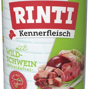 Sparpaket 6 x 800 g Rinti Kennerfleisch mit Wildschwein Hunde Nassfutter Geprüft